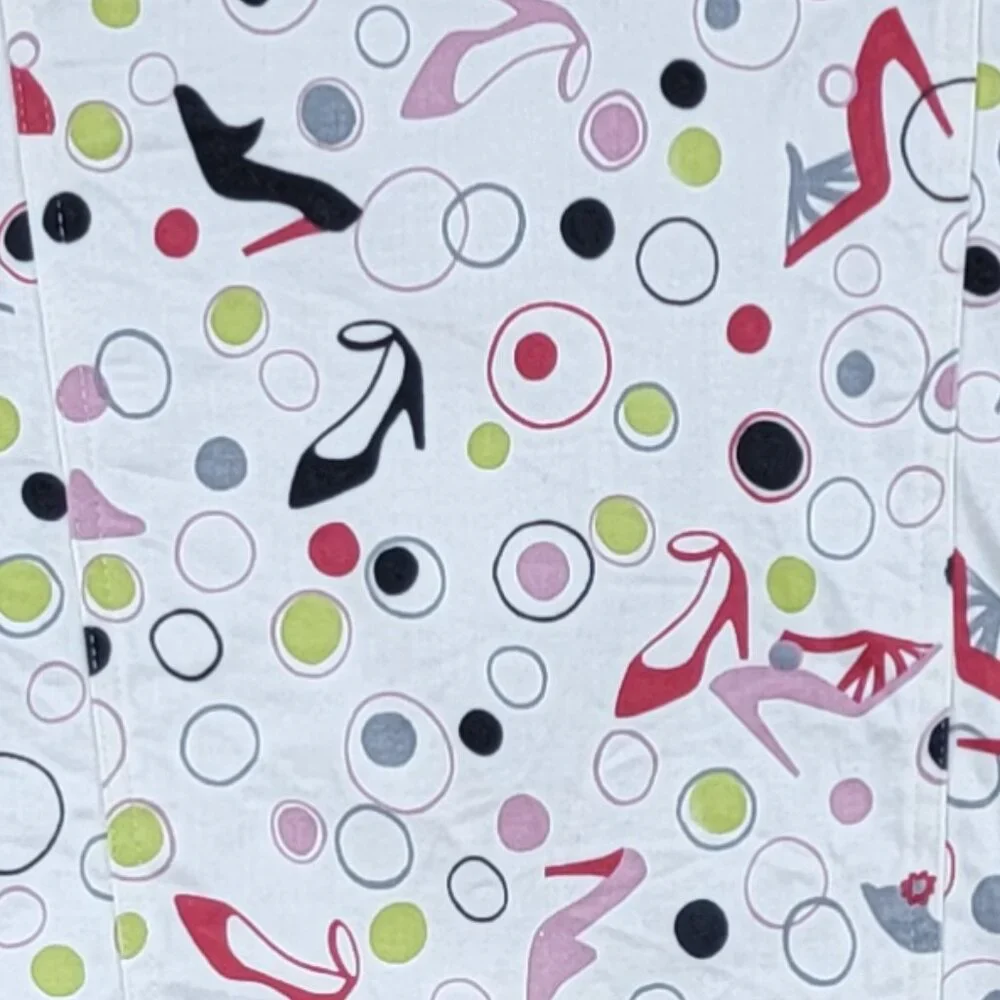 Mechant High Heeled Shoes Novelty Print Cream Jacket - M - Picture 2 of 10